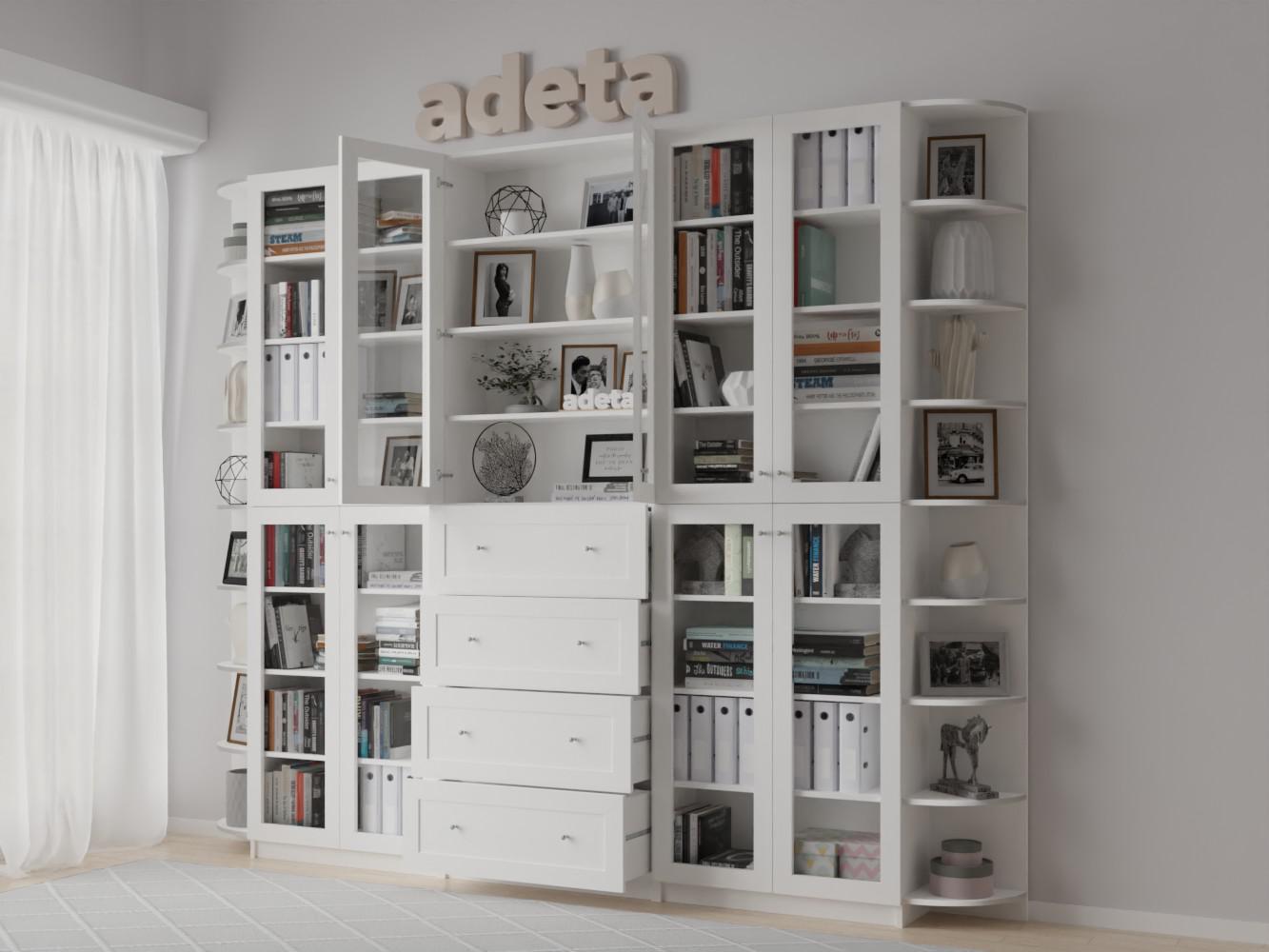 Книжный шкаф Билли 424 white ИКЕА (IKEA) изображение товара