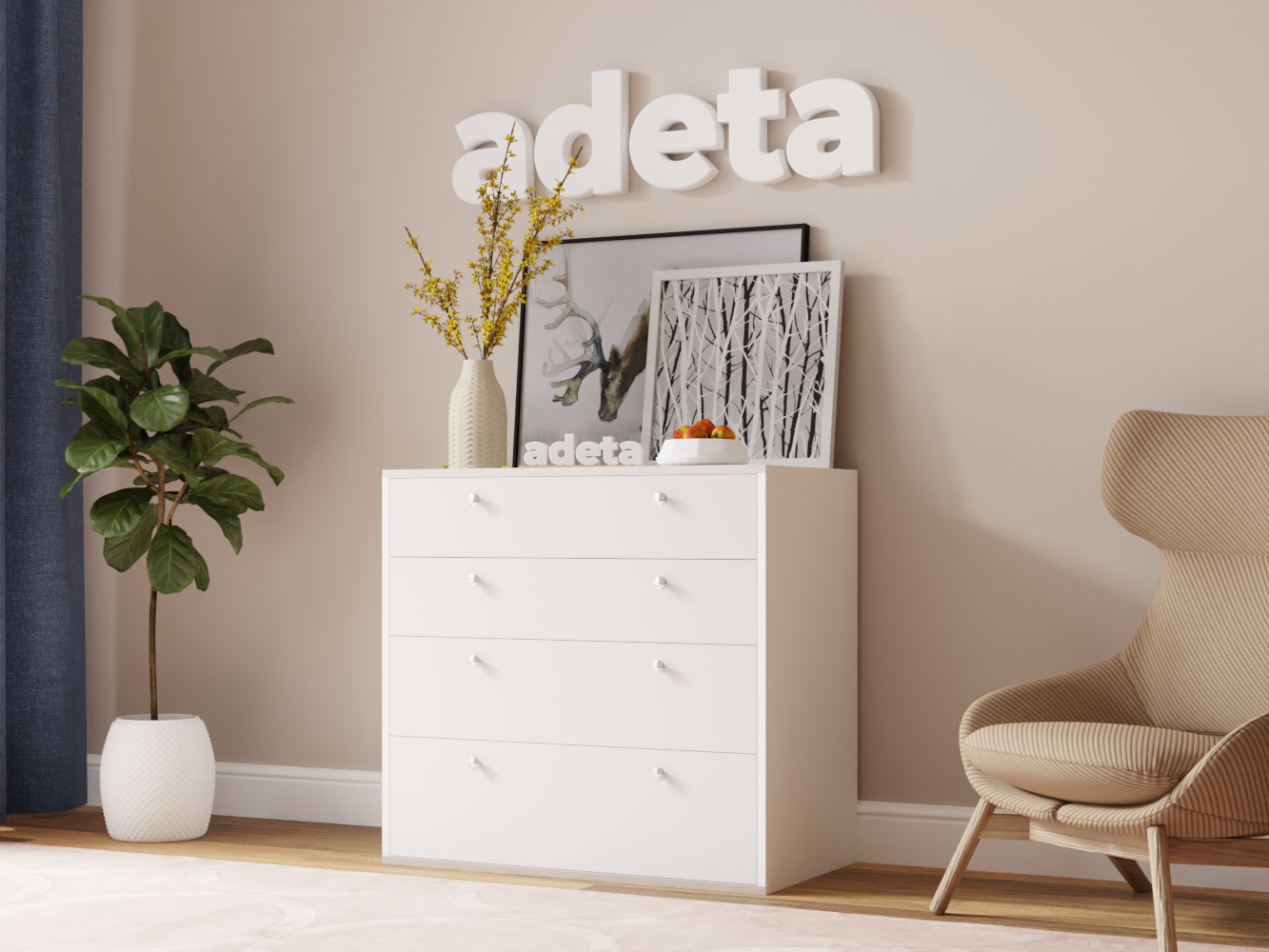 Комод Каллакс 15 white ИКЕА (IKEA) изображение товара