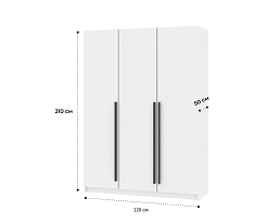 Изображение товара Распашной шкаф Пакс Форсанд 34 white ИКЕА (IKEA) на сайте adeta.ru