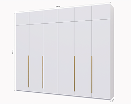 Изображение товара Распашной шкаф Пакс Альхейм 26 white (gold) ИКЕА (IKEA) на сайте adeta.ru