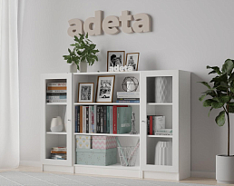 Изображение товара Книжный шкаф Билли 420 white ИКЕА (IKEA) на сайте adeta.ru